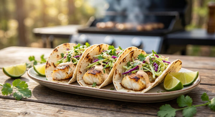 Grillezett tőkehal-taco limes káposztasalátával - könnyű nyári vacsora