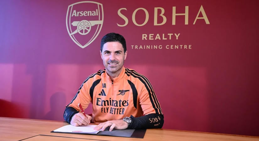 Mikel Arteta meghosszabbította szerződését az Arsenallal – hivatalos