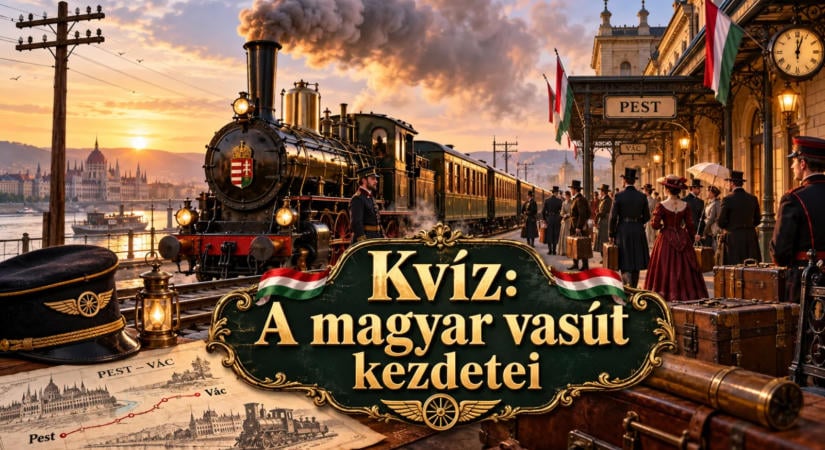 Kvíz: A magyar vasút kezdetei