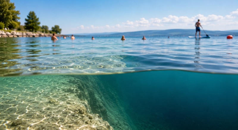 Veszélyre figyelmeztet a vízirendészet a Balatonnál