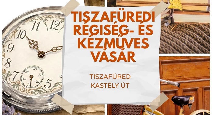 Régiségek és kézműves portékák várják szombaton az érdeklődőket Tiszafüreden