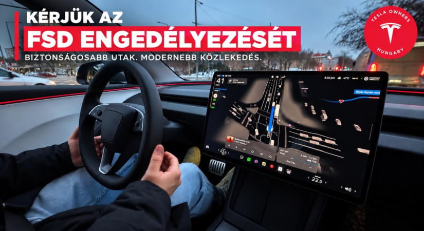 Levélben kérik a magyar Tesla tulajdonosok az FSD hazai engedélyezését