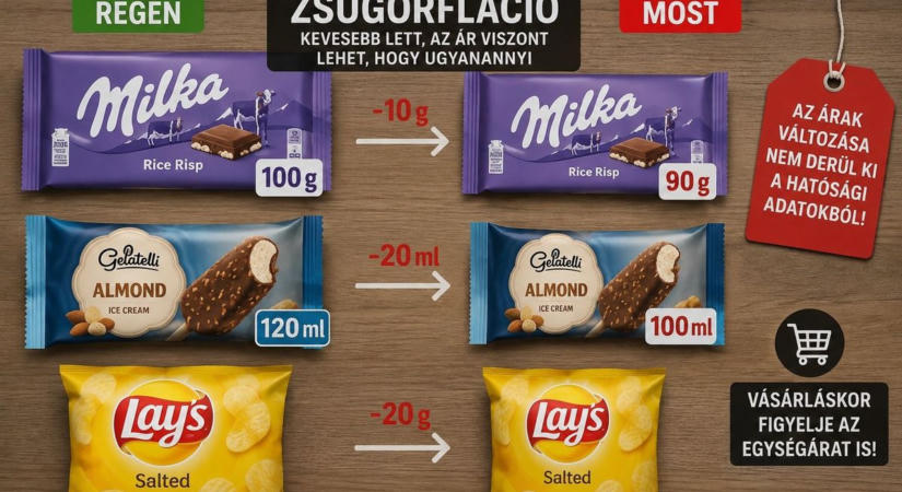 Most már a jégkrém és a chips is kisebb: tovább terjed a zsugorfláció a boltokban