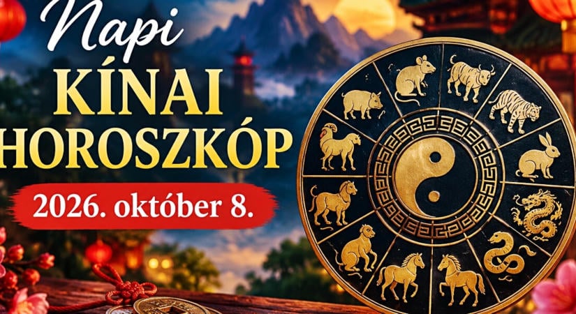 Napi kínai horoszkóp 2026. október 8.: nagy fordulat jöhet, több csillagjegynek most érdemes hallgatnia a megérzéseire