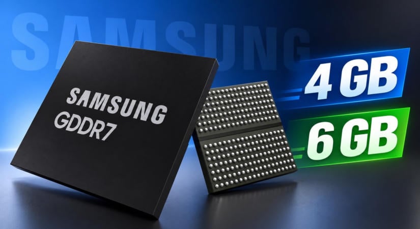 Jönnek a 4 GB-os és a 6 GB-os GDDR7-es memóriachipek – A jelenlegi kínálat 2 GB-os és 3 GB-os példányokból áll