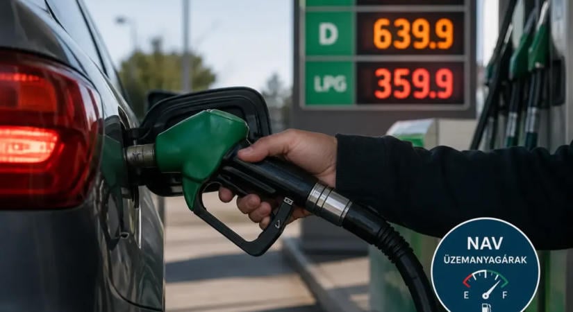 NAV üzemanyagárak 2026 október: benzin, gázolaj és LPG