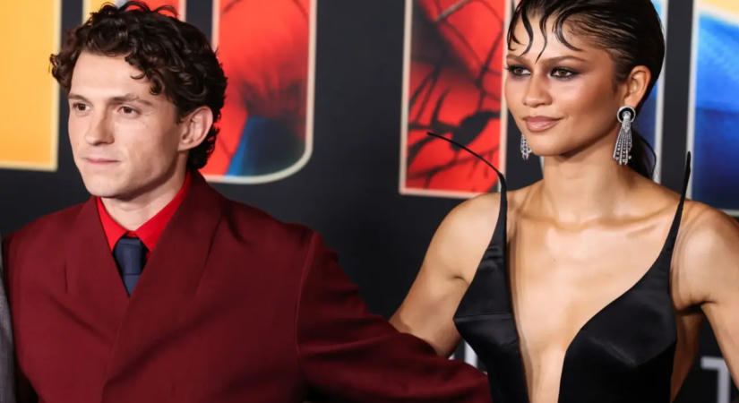 Zendaya és Tom Holland a Pókember: Vadonatúj nap londoni premierjén