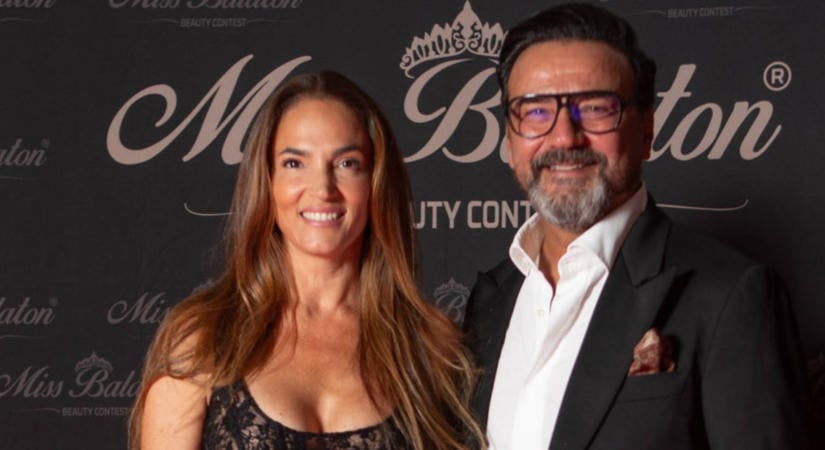 Debreczeni Zita dögös ruhában ellopta a show-t Miss Balaton döntőn: Gianni büszkén pózolt mellette