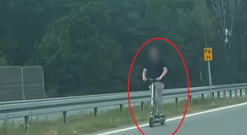 Valószínűleg az év Darwin-díjas rollereséről futott be videó