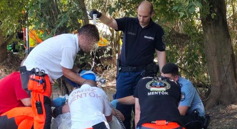Emberfeletti összefogás mentett életet Tatabányán, rendőrök találtak az eszméletlen férfire