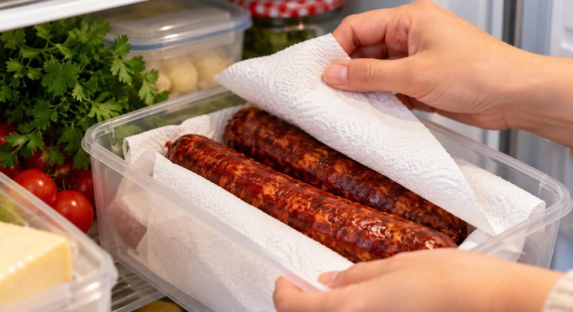 A nagymamáink titka: ettől marad hetekig friss a kolbász a hűtőben