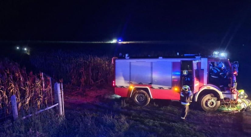 Leszakadt villanyvezeték okozott nagy tüzet Ják határában