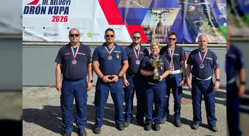 Dobogón végzett a somogyi rendőrök csapata a III. Belügyi Drón Kupán