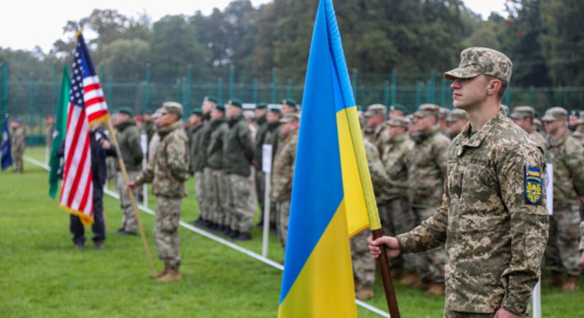 Ukrán katonák tartanak kiképzést az amerikai hadseregnek Németországban