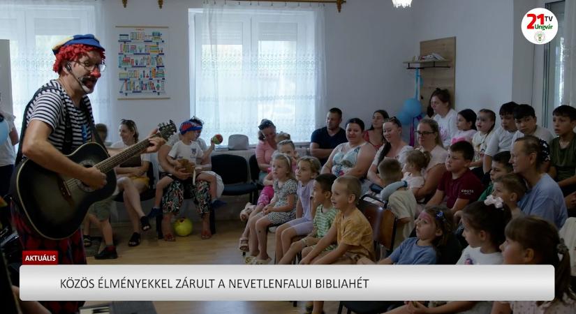 Aktuális (2026.07.20) - Közös élményekkel zárult a nevetlenfalui bibliahét (videó)