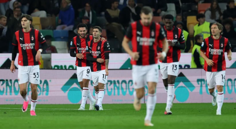 Félidőnként egy-egy Milan-gól elég volt az udinei sikerhez