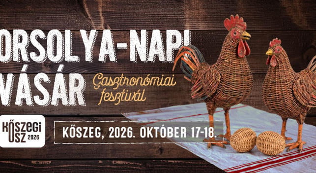 Orsolya napi vásár - Gasztronómiai fesztivál Kőszegen (okt. 17-18.)