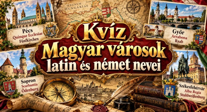 Kvíz: Magyar városok latin és német nevei