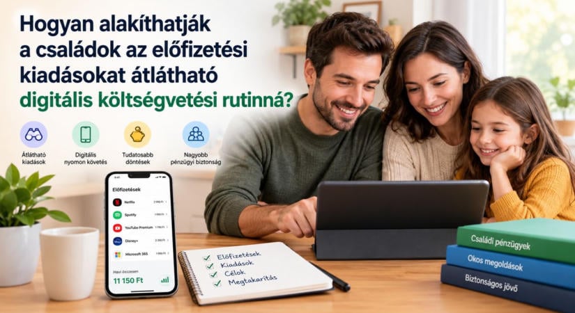 Hogyan alakíthatják a családok az előfizetési kiadásokat átlátható digitális költségvetési rutinná?