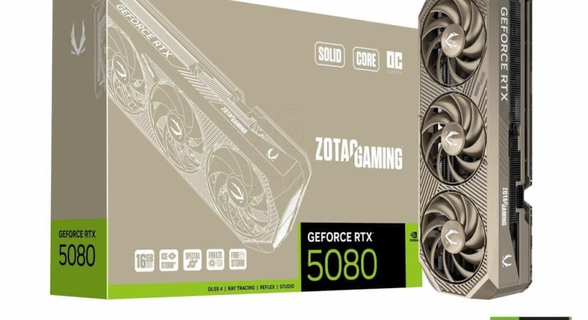 Évfordulós GeForce RTX 5080-as videokártyával jelentkezik a Zotac – 20 éve alapították a vállalatot, ezért ünnepelnek