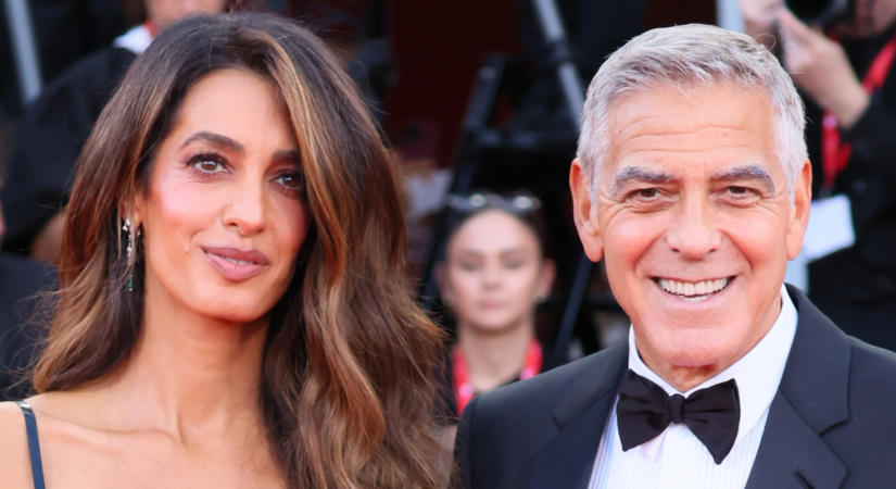 Micsoda páros: Amal és George Clooney összehangolt szettben hódított a velencei filmfesztivál vörös szőnyegén