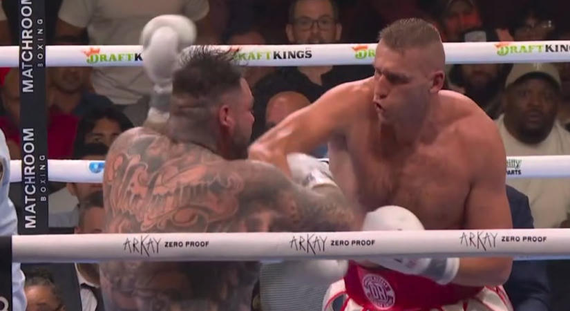 Andy Ruiz Jr.-t kínos vereséggel tért vissza, padlóra küldte Damian Knyba