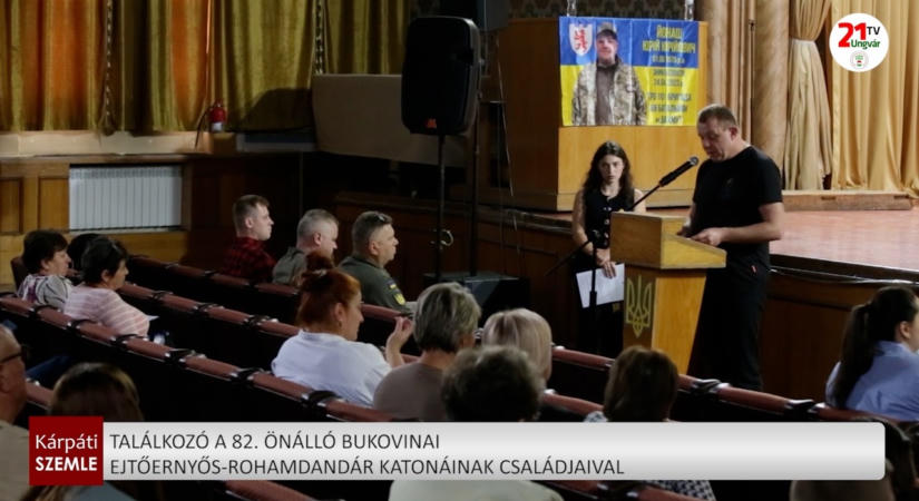 Találkozó a 82. önálló bukovinai ejtőernyős-rohamdandár katonáinak családjaival (videó)