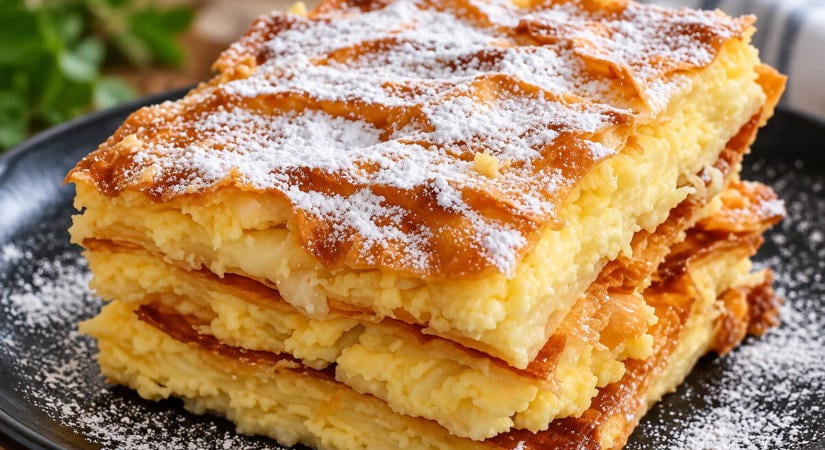 Drága nagymamám híres túrós pitéje: mire megitta a kakaóját, ki is sült!
