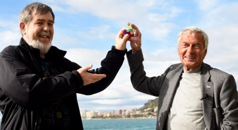 Legendák egy képen: először találkozott a Rubik-kocka és a Tetris megalkotója