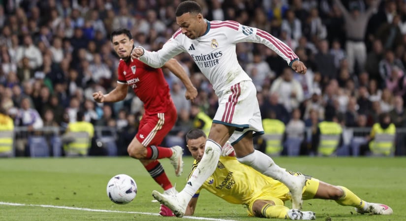 Mbappé varázsolt, a Sevilla kiakadt a bíróra - négy góllal hangolt a Real Madrid az El Clásicóra