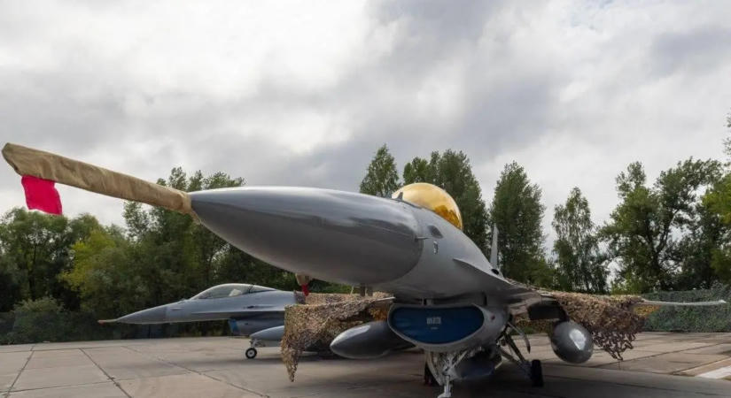 Lezuhant egy ukrán F-16-os harci repülőgép