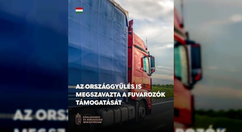 Jövedékiadó-visszaigénylést kapnak a fuvarozók az Országgyűlés döntése nyomán