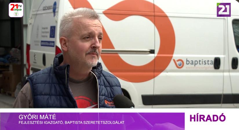 Technikai eszközöket hozott Kárpátaljára a Baptista Szeretetszolgálat (videó)