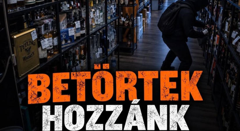 Betörtek egy győri főtéri üzletbe