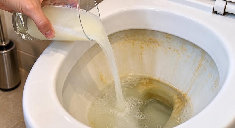 Így szabadulj meg a sárga vonalaktól és a vízkőtől a WC-ben