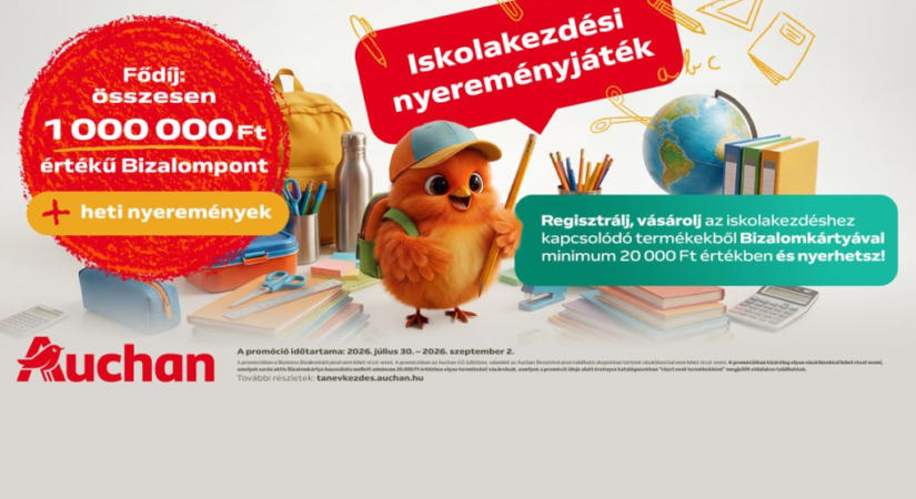 Tavalyihoz hasonló tanszerárakkal készül az Auchan az iskolakezdésre