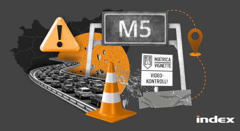 Több mint 10 kilométeres a torlódás az M5-ös autópályán Röszke felé