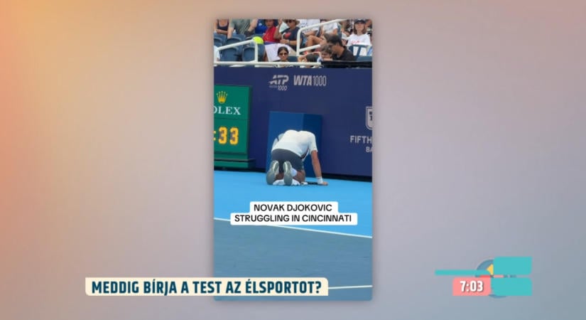 Térdre rogyott és hányt Djokovics: meddig bírja egy veterán sportoló?
