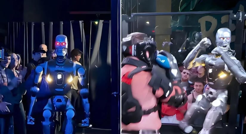 Humanoid robottal verekedett egy amerikai influenszer – videó