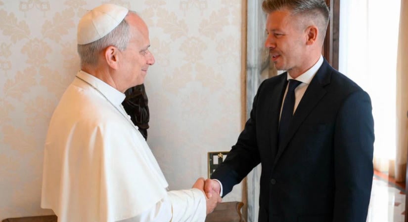 Magyar Péter XIV. Leó pápánál járt