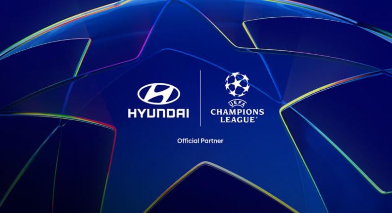 A Hyundai Motor az UEFA-bajnokok ligája hivatalos autóipari partnere