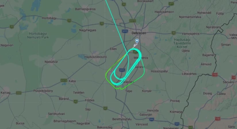 Órákig nem tudott leszállni egy utasszállító Debrecenben