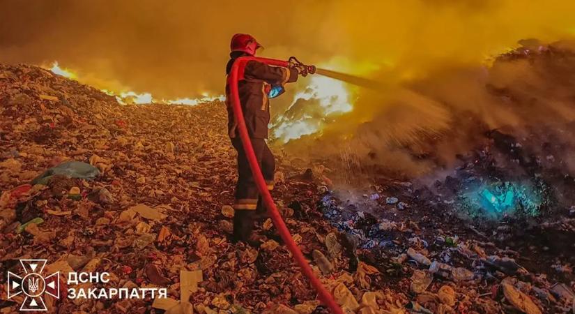 Újabb tűzfészkek jelentek meg a beregszászi hulladéklerakón