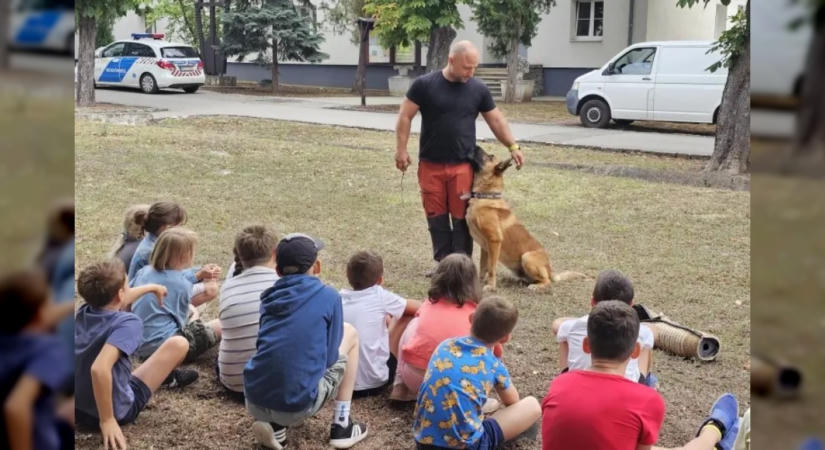Gyermektábort szervezett a Baranya Vármegyei Rendőr-főkapitányság