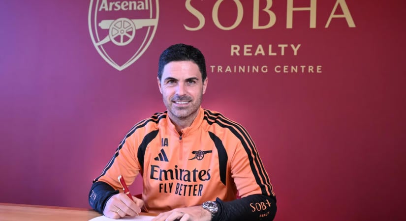 Hivatalos: Mikel Arteta hosszú távra elkötelezte magát az Arsenal mellett