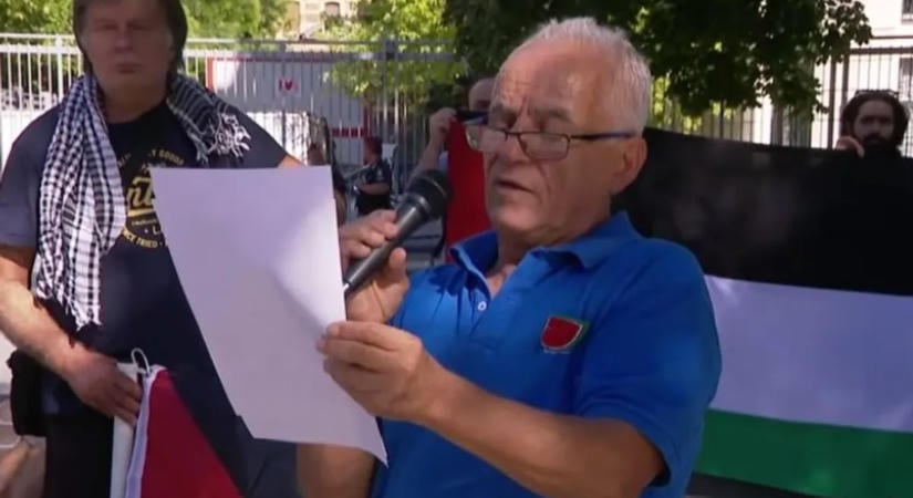 Palesztinpárti tüntetést tartottak Budapesten