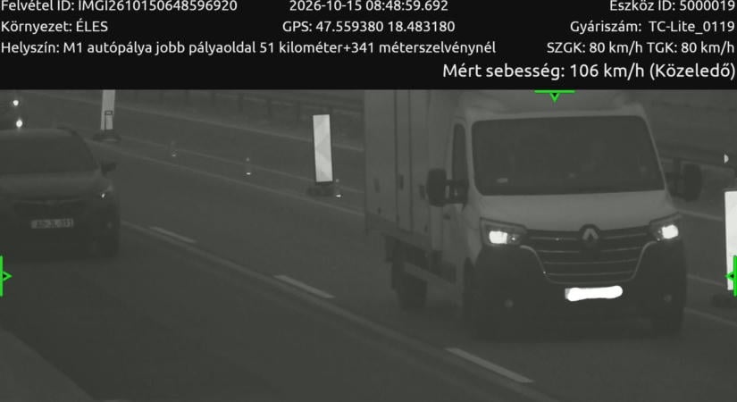 Nem csak jeleznek, büntetéseket is osztanak a mosolygós traffipaxok az M1-es autópályán - olvasói fotók