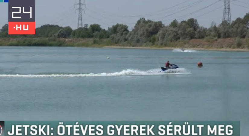 Koponyája sérült az ötéves kisfiúnak, aki a tízéves testvérével ütközött össze jetski-vel