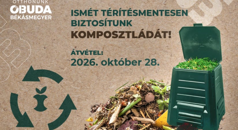 Őszi térítésmentes komposztláda akció