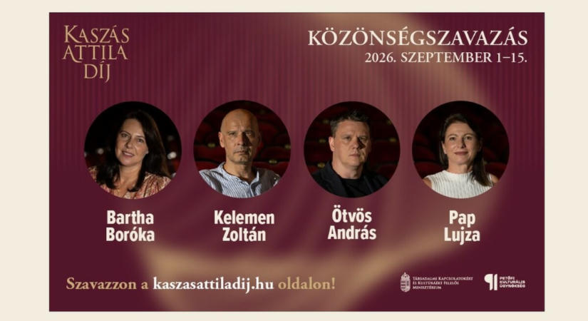 Kaszás Attila-díj: bejelentették a jelölteket, szeptember 15-ig tart a szavazás